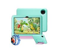 Tablette Tactile Enfants Tab 20 Kids 10.1" RAM 12Go ROM 64Go-SD 2To,Android 15 6600 mAh WiFi6 Vert-Avec Montre Z20 Bleu