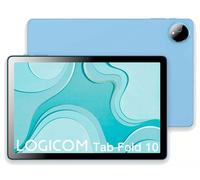 Logicom - Fold 10 - Tablette Android 15 - Folio Gartuit - 10.1 Pouces - HD IPS - 6 Go RAM - 128 Go + 256 Go - WiFi 6 - Octa-Core - USB C - Caméras 8MP et 5MP - Batterie 6000mAh - Gris