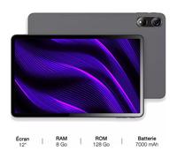 Logicom Tablette tactile Tab Fold Pro 12 – 12" 128 Go – Gris