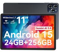 Tablette Tactile KINGRID 11" FHD, 1920*1200, RAM 24Go ROM 256Go-SD 2To, Caméras Al 8MP + 16MP, Android 15, 8000 mAh, 5G WiFi