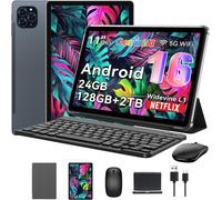 Tablette Tactile KINGRID T90 11" FHD,Android 16,RAM 24Go ROM 128Go-SD 2To,8000 mAh,Gemini AI,Avec Clavier,Etui,Stylet,Souris.