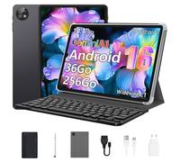Tablette tactile MICREAR 10,1"" | Android 16 | 36Go RAM | 256Go ROM (Ext. 1To) | Octa-Core T310 | Inclus : Clavier, Bookcover & WiFi