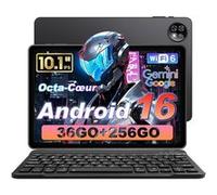 Tablette Tactile MICREAR 10,1" - Android 16 - Unisoc T310 Octa Core - 36Go RAM - 256Go ROM - Clavier + Bookcover