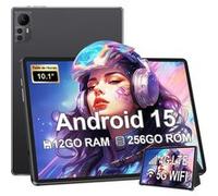 Tablette tactile MICREAR Android 15 Noir - Pack Premium : Clavier, Housse de protection, Stylet et Chargeur inclus Noir