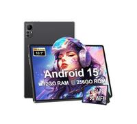 Tablette tactile MICREAR Android 15 Noir - Pack Premium : Clavier, Housse de protection, Stylet et Chargeur inclus Noir