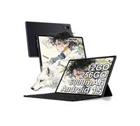 Tablette tactile MICREAR Corps Métal Noir, Android 15, 12Go RAM, 256Go, Fournie avec Clavier, Coque, Stylet et Chargeur Noir