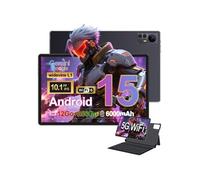 Tablette tactile MICREAR Noir Intense 10,36" , Système Android 15, Pack Travail : Clavier, Protection, Stylet et Chargeur Noir