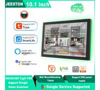 Tablette tactile murale Android 14 de 10 pouces pour maison connectée, 4G 64G, compatible Tuya Home Assistant, POE, WiFi, BT, RS485, entrée DC Proximity sensor WH