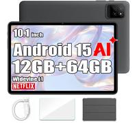 Tablette Tactile Oscal Pad 30 Wifi Doke AI 10,1"" 60Hz,1080p FHD 12Go 64Go-SD 2To Android 15, 6600 mAh Face ID, Widevine L1 - Gris