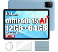 Tablette Tactile Oscal Pad 30 Wifi Doke AI 10,1"" 60Hz,1080p FHD 12Go 64Go-SD 2To Android 15, 6600 mAh Face ID, Widevine L1 - Bleu