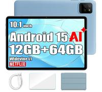 Tablette Tactile Oscal Pad 30 Wifi Doke AI 10,1"" 60Hz,1080p FHD 12Go 64Go-SD 2To Android 15, 6600 mAh Face ID, Widevine L1 - Bleu