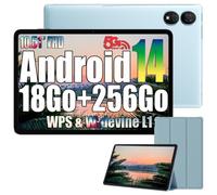 Oscal Pad 80 WiFi Tablette Tactile 10.51 FHD 1200x1920 Android 14 2.4G+5G WiFi 6, RAM 18 Go ROM 256 Go/SD 1 To 8200mAh - Bleu Bleu