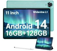 Tablette Tactile OUKITEL OT11 11"" 16Go+128Go 8000mAh Tablette Android 14 Dual SIM 4G|GPS|OTG Tablette Robuste Vert