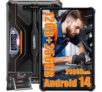 Tablette Tactile OUKITEL RT8 12GO+256GO 20000mAh 11” FHD+ 48MP+32MP Caméra Tablette Incassable Dual SIM 4G IP68/IP69K/NFC Orange