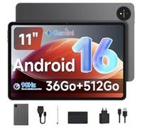 Tablette Tactile PC 11.4 Pouces Android 16 | VANWIN 36Go RAM + 512Go ROM (TF 1To) | Processeur T615 Octa-Core | Batterie 8000mAh | Avec Clavier + Housse Noir