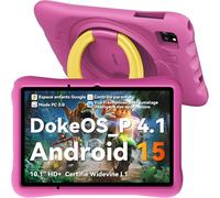 Tablette Tactile pour Enfants OSCAL Pad 60 Kids 10.1" RAM 12Go ROM 128Go-SD 512Gb, Android 15 5100 mAh WiFi 6 - Rose
