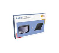 Tablette tactile Samsung Pack TAB A9+ WIFI 128Go Gris Anthracite + Book Cover Hybride Noir