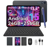 Tablette Tactile T60 Pro 13,4pouces FHD-Android 15, 24Go RAM 256Go ROM,120Hz FHD+,Widevine L1,5G/Wi-Fi,10000 mAh,avec Clavier Stylet