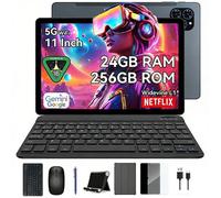 Tablette tactile 11"" IPS Android 16 - 24 Go RAM, 128 Go ROM extensible 2 To, 8000 mAh, Gemini AI + clavier/étui/stylet/souris