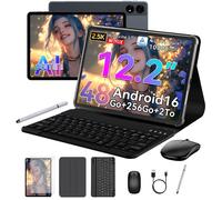 Tablette Tactile TABWEE T60 avec Clavier et Stylet 12,2 Pouces 90Hz FHD+,Android 16,48Go+256Go/2To,Widevine L1,10000mAh,Gemini AI