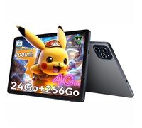 Tablette Tactile W90,Android 15,11Pouces,24Go RAM+256Go ROM(2To TF),Octo-Core T615,8000 mAh,16MP+8MP,Tablette avec Carte SIM,Face ID