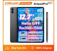 Tablette Teclast ArtPad Pro 12,7 pouces avec écran UHD 2,2K, 20 Go de RAM max., 256 Go de ROM, Helio G99, 10000 mAh, 30 W, Android 15, LTE mondial Official Standard