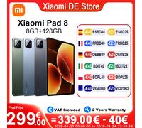 Xiaomi Tablette Pad 8 – Snapdragon 8s Gen 4 – 8 Go / 256 Go – 11,2" Gris
