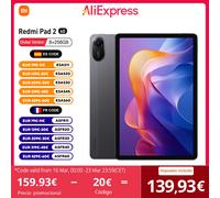 Tablette Xiaomi Redmi Pad 2 4G, processeur MediaTek Helio G100-Ultra, écran 11 pouces, 90 Hz, appareil photo 8 MP, batterie 9 000 mAh, sans chargeur Gris graphite
