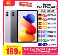 Tablette Xiaomi Redmi Pad 2 Pro Wi-Fi version globale : écran de 12,1 pouces avec une résolution 2,5K exceptionnellement nette, quatre haut-parleurs pour un son immersif Gris graphite