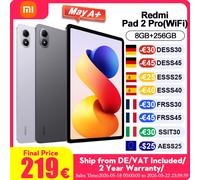 Xiaomi Tablette Redmi Pad 2 Pro – Écran 12,1" 2,5K – 8 Go RAM – 256 Go