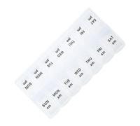 Tablettenbox 7 Tage | Medikamentendosierer Morgens Abends | Pillendose 2 Fächer pro Tag | Pilulier hebdomadaire | Pilulier hebdomadaire | Travel Medicine Organizer 2026