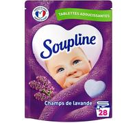 Tablettes Adoucissantes Cœurs Champs de Lavande 88 % d'Ingrédients d'Origine Naturelle Testées Dermatologiquement 28 Tablettes