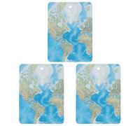 Tablettes d'aromathérapie pour voiture, carte du monde, accessoires de décoration intérieure de voiture