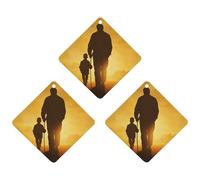 Tablettes d'aromathérapie pour voiture - Désodorisant de voiture - Silhouette d'un vieil homme - Tablettes parfumées imprimées à suspendre