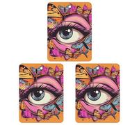 Tablettes d'aromathérapie pour voiture - Désodorisants de voiture - Certains papillons autour des yeux imprimés - Tablettes parfumées à suspendre pour décoration intérieure de voiture
