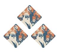 Tablettes d'aromathérapie pour voiture, désodorisants de voiture, motif silhouette de Père Noël, tablettes parfumées à suspendre