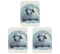 Tablettes d'aromathérapie pour voiture - Dormez bien - Dessiné à la main - Accessoires de décoration intérieure de voiture