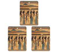 Tablettes d'aromathérapie pour voiture Motif femme dans l'Égypte antique Accessoires de décoration intérieure de voiture