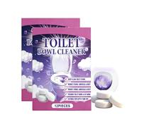Tablettes De Nettoyage Cuvette Toilette, Detartrant WC Efficace, Détartre et Repousse les Taches Tenaces, Aide à Prévenir l'accumulation de calcaire (2PC)