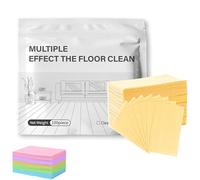 Tablettes de nettoyage de sol multi-surfaces de 100 pièces, nettoyant multi-surface amélioré, feuilles de nettoyage de sol parfumées solubles, pour l'entretien des murs en carrelage (Yellow)