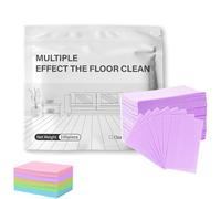 Tablettes de nettoyage de sol multi-surfaces de 100 pièces, nettoyant multi-surface amélioré, feuilles de nettoyage de sol parfumées solubles, pour l'entretien des murs en carrelage (Purple)