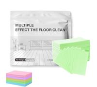 Tablettes de nettoyage de sol multi-surfaces de 100 pièces, nettoyant multi-surface amélioré, feuilles de nettoyage de sol parfumées solubles, pour l'entretien des murs en carrelage (Green)