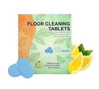 Tablettes De Nettoyage Des Sols - Feuilles De Nettoyage Douces De 3,1 Pouces | 12 Pièces Parfum Citron - Nettoyant Pour Sols Durs Soluble Pour Carrelage, Surfaces En Bois Et PVC, Compatible Avec Les V