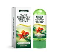 Tablettes de purification d'eau pour aquarium Solution d'eau Clarificateur d'eau Clarificateur d'eau Purificateur de Cle J5Z4 à action rapide pour aquarium