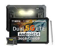 Tablettes Durcies Blackview Active 10 Pro 5G Android 14 Écran 11 pouces 12+24 Go RAM 256/512 Go ROM Tablette PC 30000mAh （12+256）only tablet noir