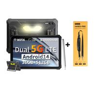 Tablettes Durcies Blackview Active 12 Pro Android 15 11 pouces 12 Go 256 Go/16 Go 1 To Tablette PC 30000 mAh 90 Hz 12+256 with a strap noir