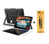 Tablettes Durcies Blackview Active 12 Pro Android 15 11 pouces 12 Go 256 Go/16 Go 1 To Tablette PC 30000 mAh 90 Hz with keyboard+1*strap noir