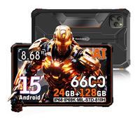 Tablettes Durcies Blackview Active 5 5G Android 15 Écran 8,68 pouces 8+16 Go RAM 128 Go ROM Tablette PC 6600mAh 6+128 with keyboard orange