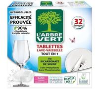 Tablettes lave-vaisselle - L'ARBRE VERT - 32 doses - Tout en 1