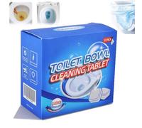 Tablettes nettoyantes puissantes for cuvette de toilettes, 12 mousse de toilette au charbon actif, nettoyage en profondeur, propreté et éclat pendant 3 semaines, contre les taches tenaces(1pc)